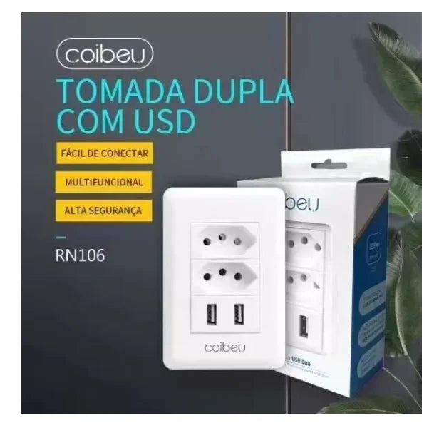 COIBEU Socket Wall Inputs Usb Charger Universal Device RAPID SHIP