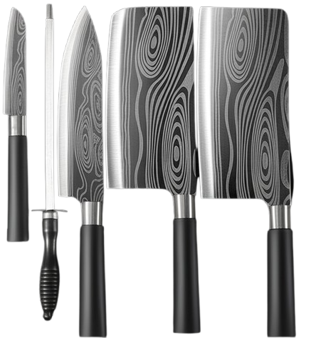 Conjunto de Facas Chef Coleção Damascus