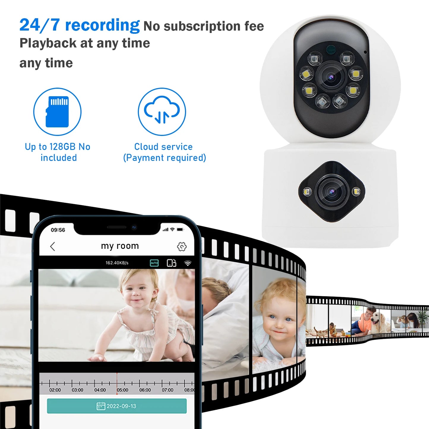 Baba Electronica, Com Wifi, Webcam, Mini Camera, 360 Camera