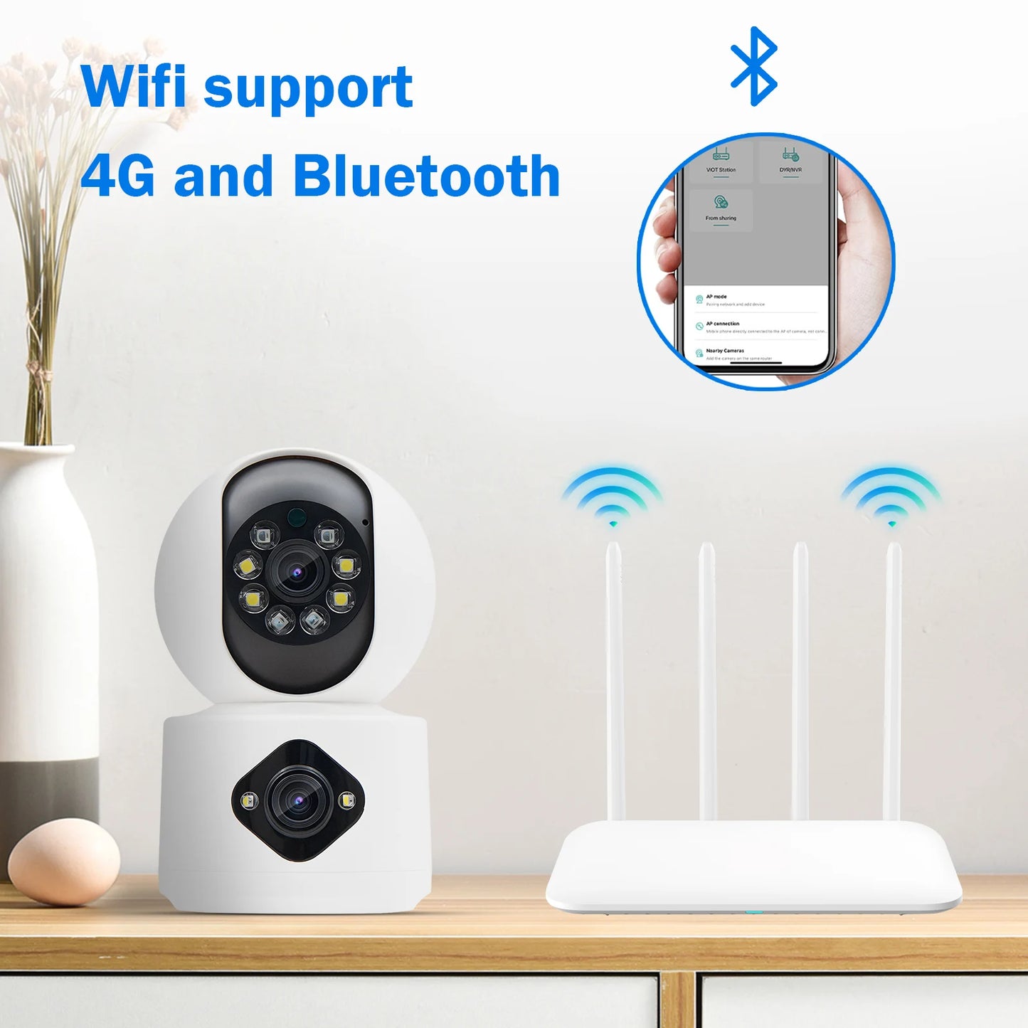 Baba Electronica, Com Wifi, Webcam, Mini Camera, 360 Camera