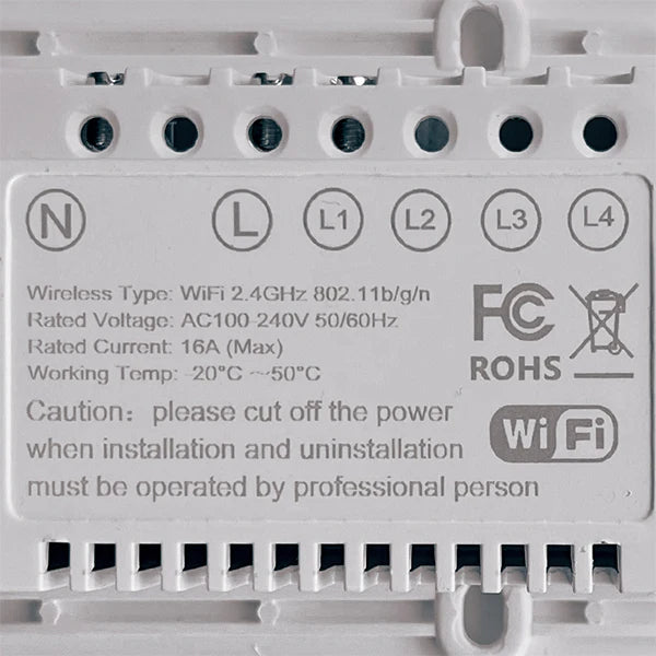 Touch switch, Smart Switch, WiFi switch, control switch, Compatible with Alexa Tuya Google, with neutral