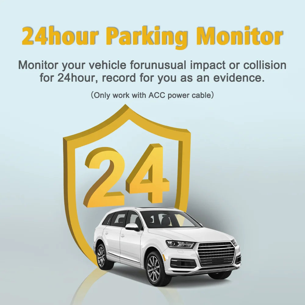 4K Dash Camera Ultra HD Front Dashcam For Car WiFi Dash Cam Vehicle DVR Video Recorder with Night Vision 24H Parking